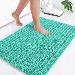 Rugs&Mats-Luxury Chenille Bathroom Rug-Teal