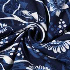 Slipcover-Floral Pattern Printed Sofa Slipcovers-Blue