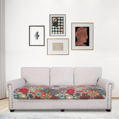 Printed Sofa Couch Cushion Covers- Red
