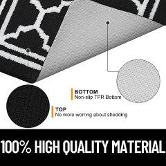 Rugs&Mats-Resist Dirt and Absorbent Entrance Mat-Black