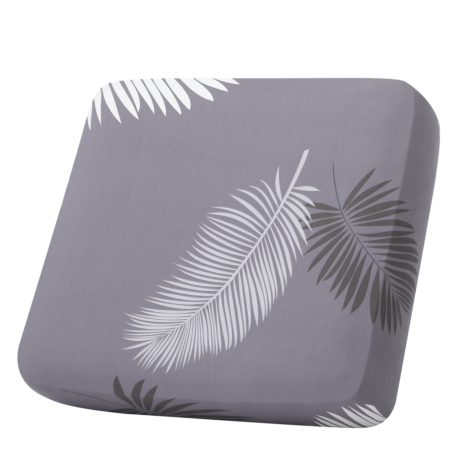 Printed Sofa Couch Cushion Covers- Grey Black Floral