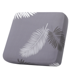Printed Sofa Couch Cushion Covers- Grey Black Floral