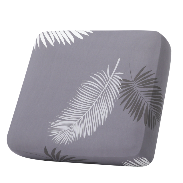 Printed Sofa Couch Cushion Covers- Grey Black Floral
