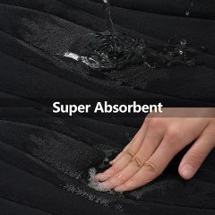 Rugs&Mats-Memory Foam Bathroom Rug-Black