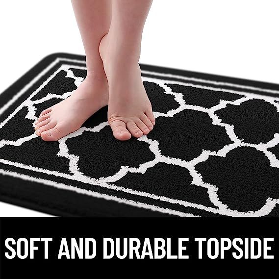 Rugs&Mats-Resist Dirt and Absorbent Entrance Mat-Black