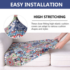 Printed Sofa Couch Cushion Covers-Light Beige