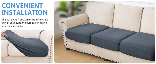 Diamond Lattice Couch Cushion Covers-Grey