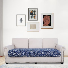 Printed Sofa Couch Cushion Covers- Blue