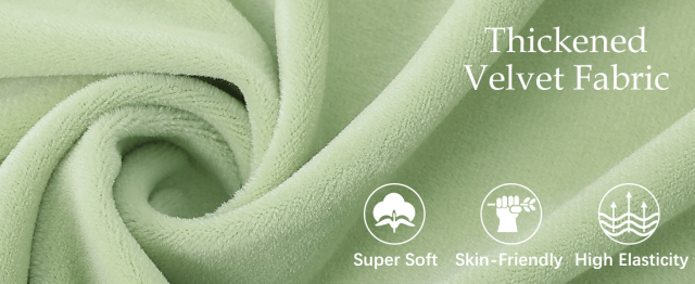 Velvet Stretch Couch Cushion Covers-Pea Green