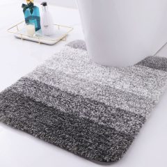 Rugs&Mats-Microfiber Bathroom Rugs-Grey