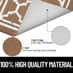 Rugs&Mats-Resist Dirt and Absorbent Entrance Mat-Brown