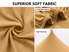 Slipcover-Plain Sofa Slipcovers-Camel