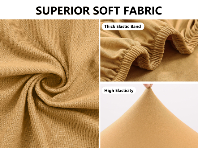 Slipcover-Plain Sofa Slipcovers-Camel