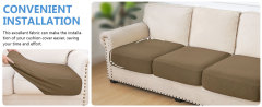Diamond Lattice Couch Cushion Covers-Light Coffee