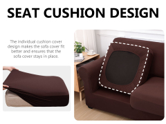 Slipcover-Plain Sofa Slipcovers-Chocolate