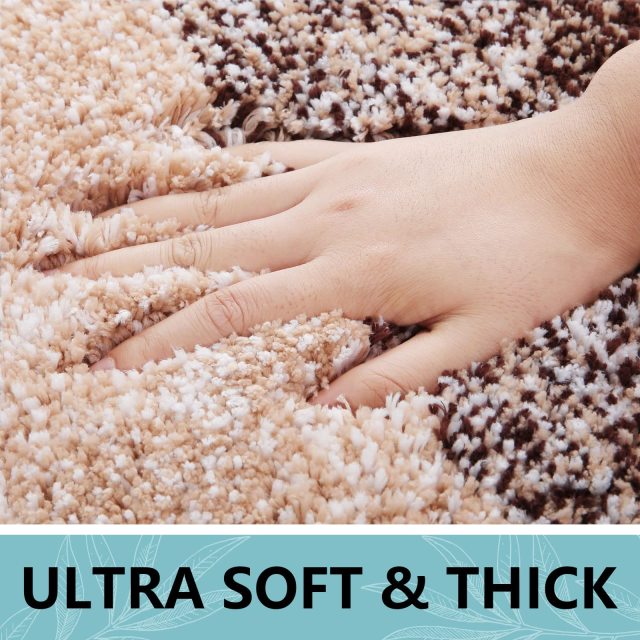 Rugs&Mats-Microfiber Bathroom Rugs-Brown