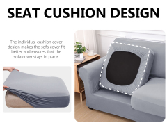 Slipcover-Plain Sofa Slipcovers-Light Gray