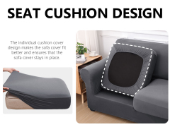 Slipcover-Plain Sofa Slipcovers-Dark Gray