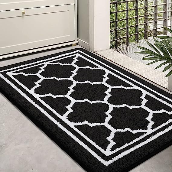 Rugs&Mats-Resist Dirt and Absorbent Entrance Mat-Black