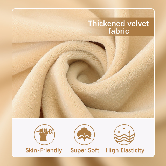 Velvet Stretch Couch Cushion Covers-Beige