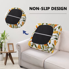 Printed Sofa Couch Cushion Covers- Orange