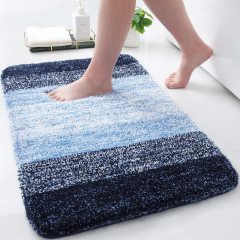 Rugs&Mats-Microfiber Bathroom Rugs-Blue