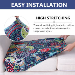 Printed Sofa Couch Cushion Covers- Paisley