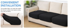 Diamond Lattice Couch Cushion Covers-Black