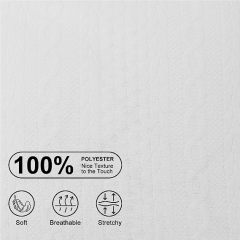 Raised Twisted Rope Pattern Pillow Covers-White