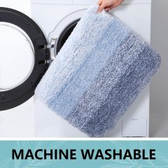 Rugs&Mats-Microfiber Bathroom Rugs-Light Blue