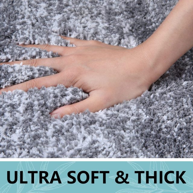 Rugs&Mats-Microfiber Bathroom Rugs-Grey