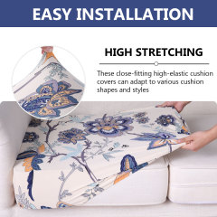 Printed Sofa Couch Cushion Covers- Beige