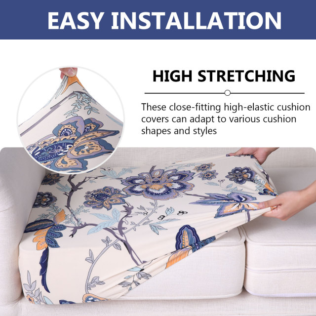 Printed Sofa Couch Cushion Covers- Beige