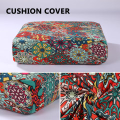 Printed Sofa Couch Cushion Covers- Red