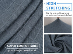 Diamond Lattice Couch Cushion Covers-Grey