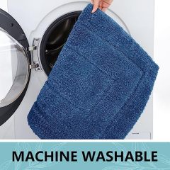 Rugs&Mats-Soft and Absorbent Microfiber Bath Rugs-Navy blue