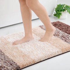 Rugs&Mats-Microfiber Bathroom Rugs-Brown