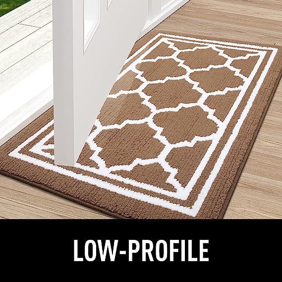 Rugs&Mats-Resist Dirt and Absorbent Entrance Mat-Brown