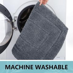 Rugs&Mats-Soft and Absorbent Microfiber Bath Rugs-Dark Grey