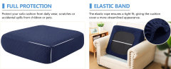 Diamond Lattice Couch Cushion Covers-Navy blue