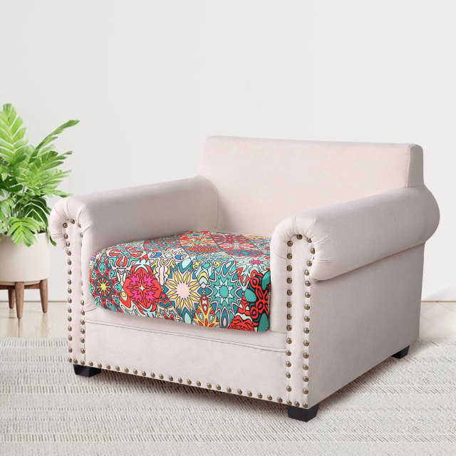 Printed Sofa Couch Cushion Covers- Red