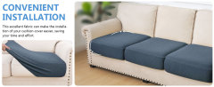 Diamond Lattice Couch Cushion Covers-Light grey