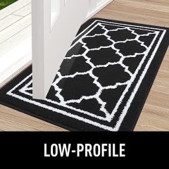 Rugs&Mats-Resist Dirt and Absorbent Entrance Mat-Black