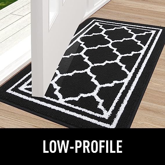 Rugs&Mats-Resist Dirt and Absorbent Entrance Mat-Black