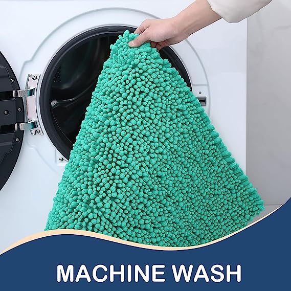 Rugs&Mats-Luxury Chenille Bathroom Rug-Teal