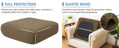 Diamond Lattice Couch Cushion Covers-Light Coffee