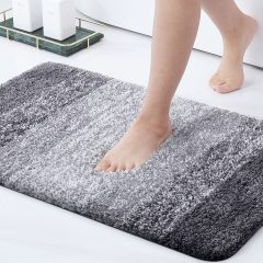 Rugs&Mats-Microfiber Bathroom Rugs-Grey