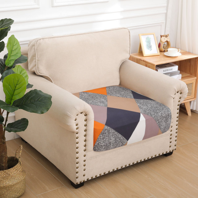 Printed Sofa Couch Cushion Covers- Multi Color Geometric