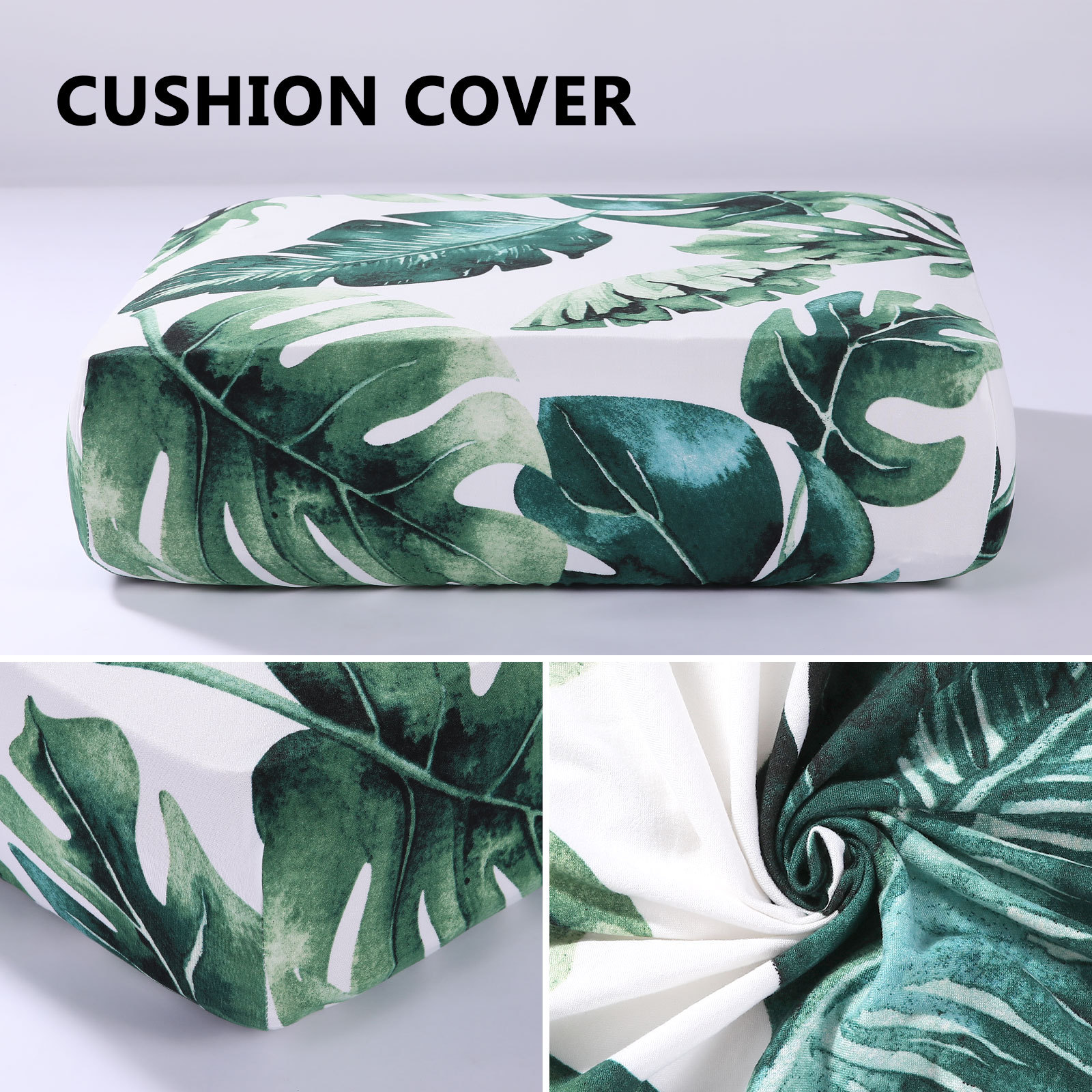Printed Sofa Couch Cushion Covers-Green