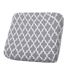 Printed Sofa Couch Cushion Covers- Light Grey Moroccan